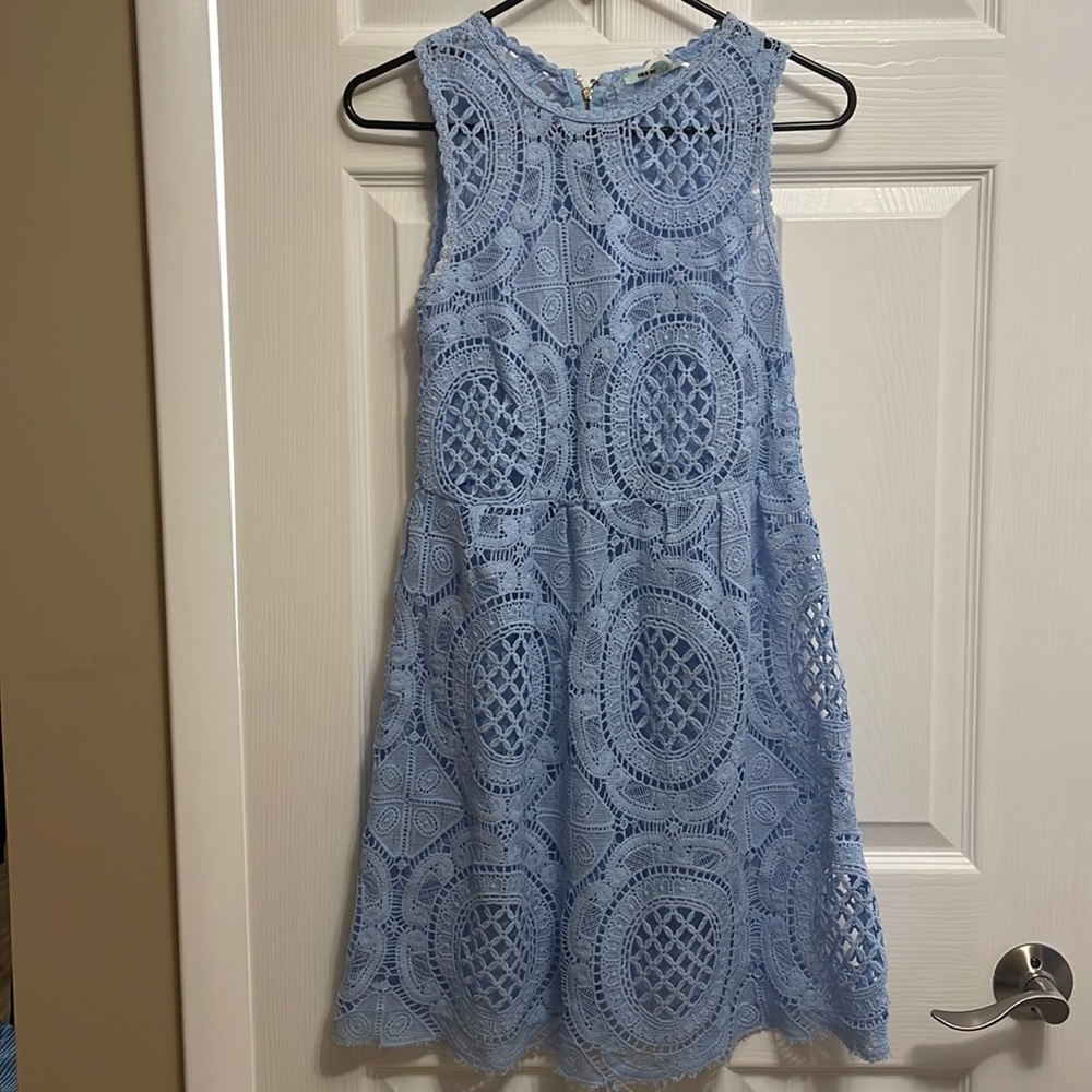 Blue lace Small aline Dress